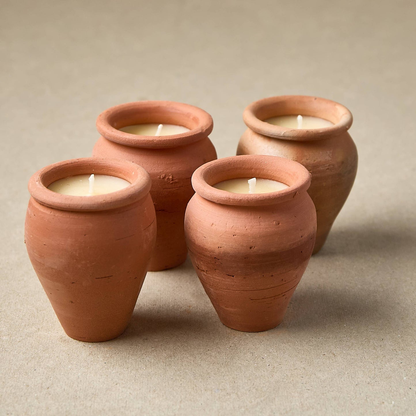 Handmade Terracotta Mini Vase Candle