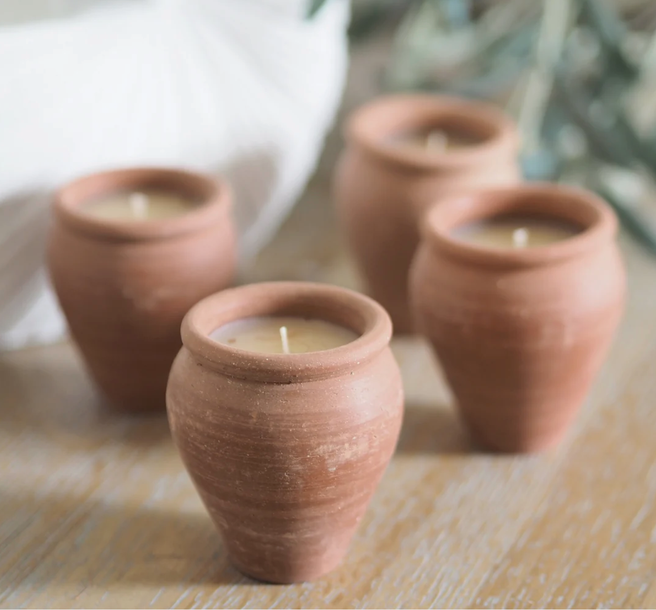 Handmade Terracotta Mini Vase Candle