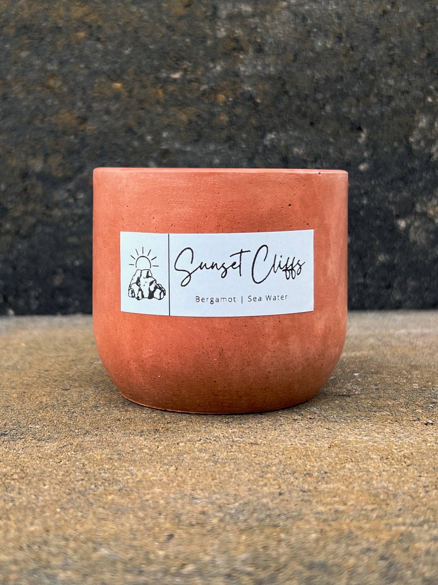 Sunset Cliffs 8oz Concrete Candle