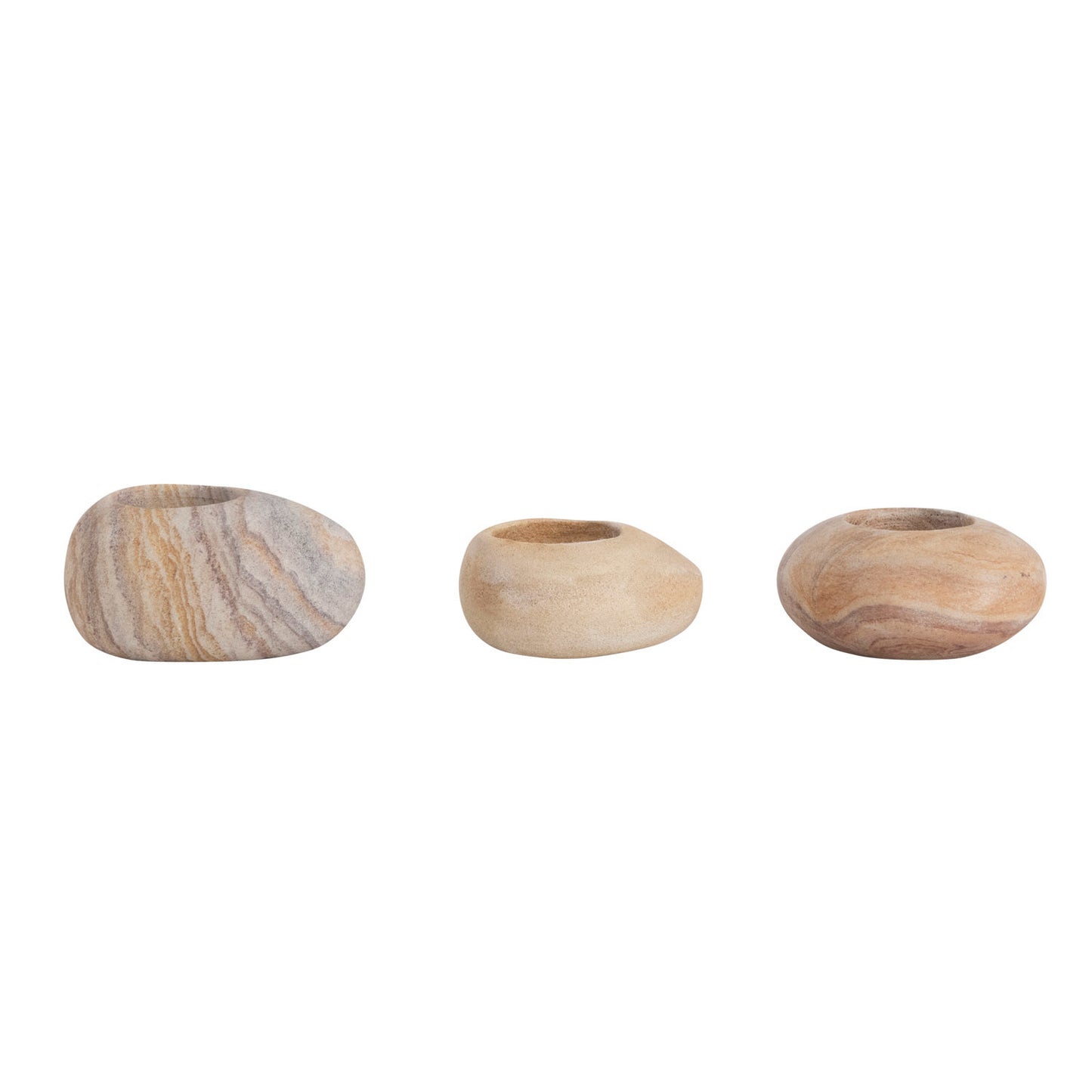 Sandstone Tealight Holder Set