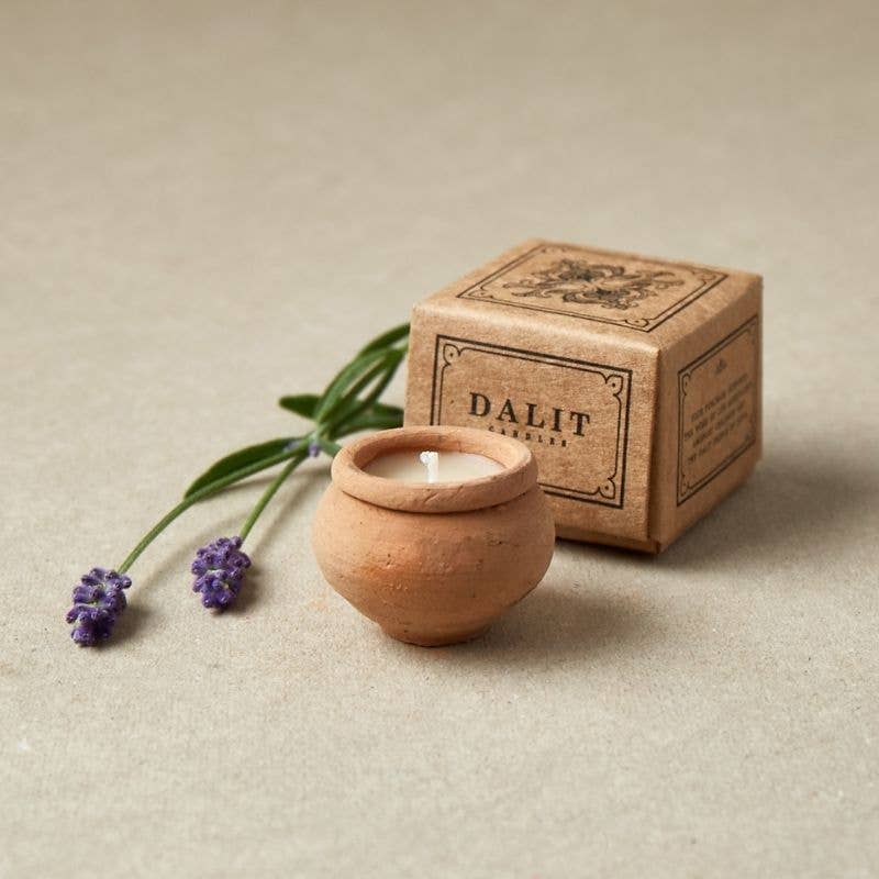Handmade Terracotta Beeswax Tea Light Candle