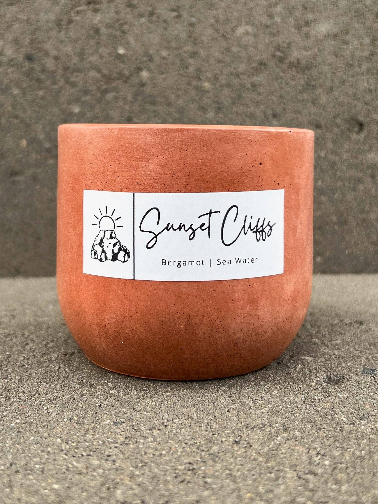 Sunset Cliffs 8oz Concrete Candle