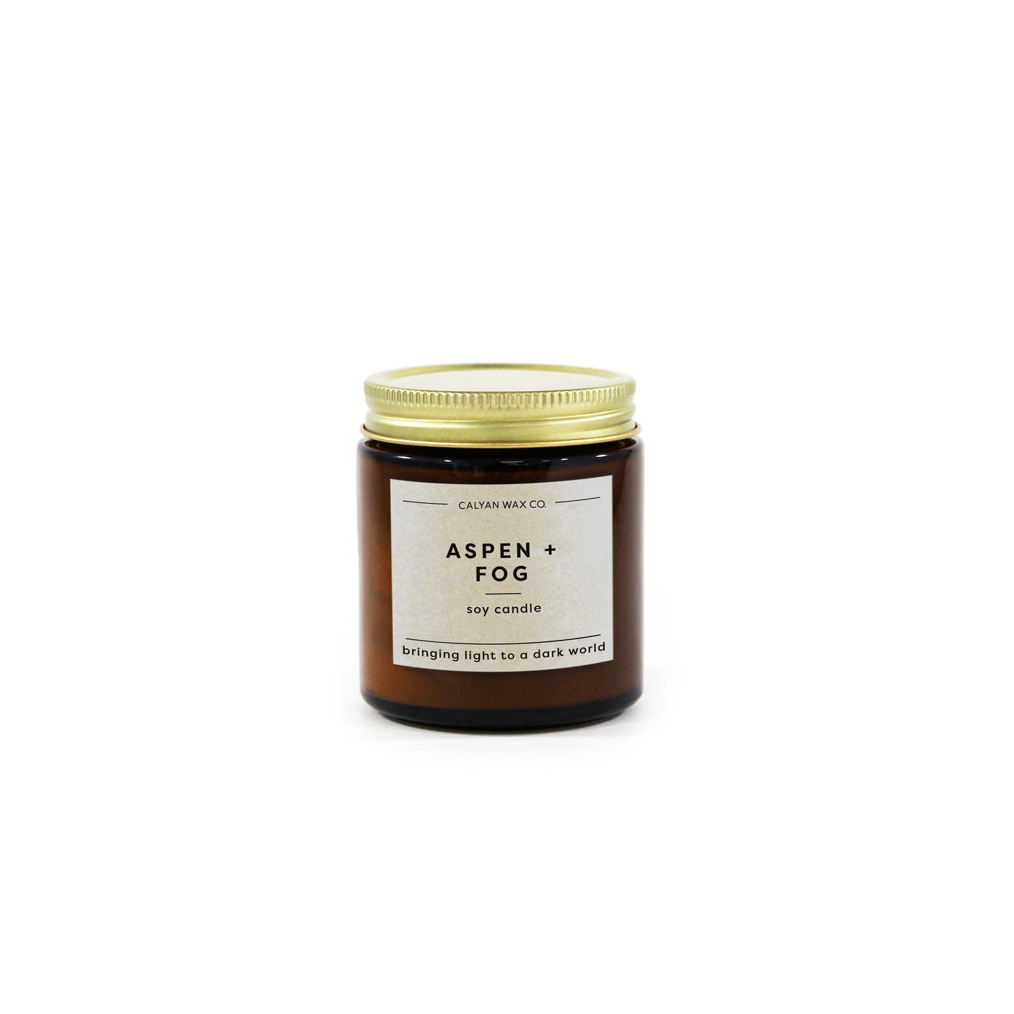 Aspen + Fog - Mini Amber Jar Soy Candle
