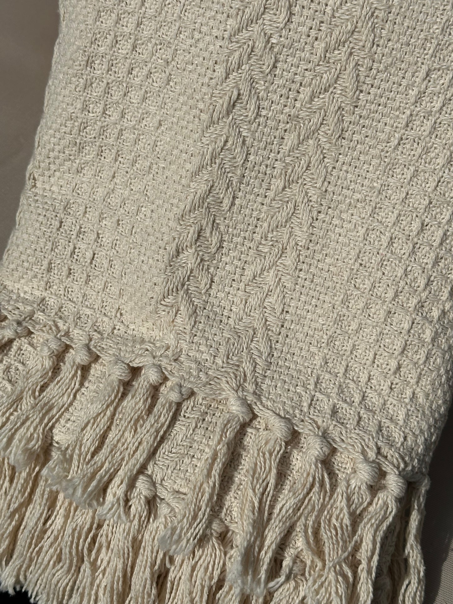 Ivory Throw Blanket