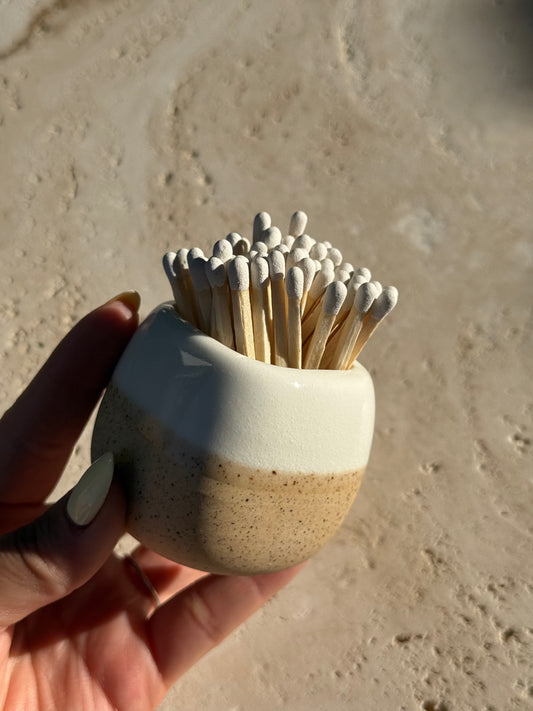Ceramic Match Holders Set
